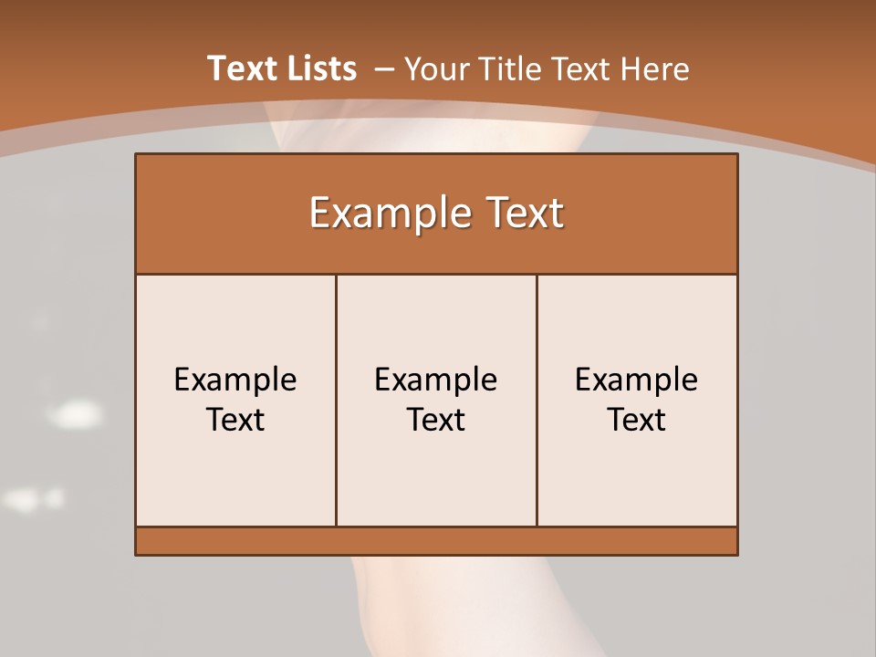 Breast Hair Babe PowerPoint Template