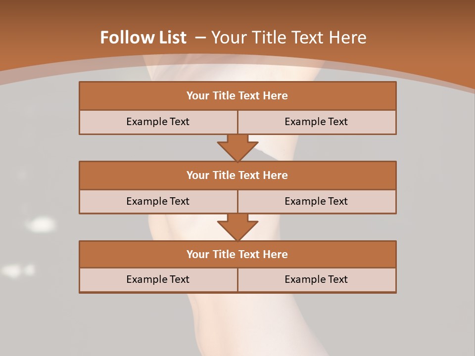 Breast Hair Babe PowerPoint Template