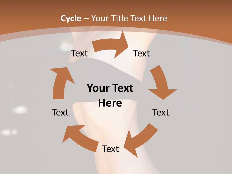 Breast Hair Babe PowerPoint Template