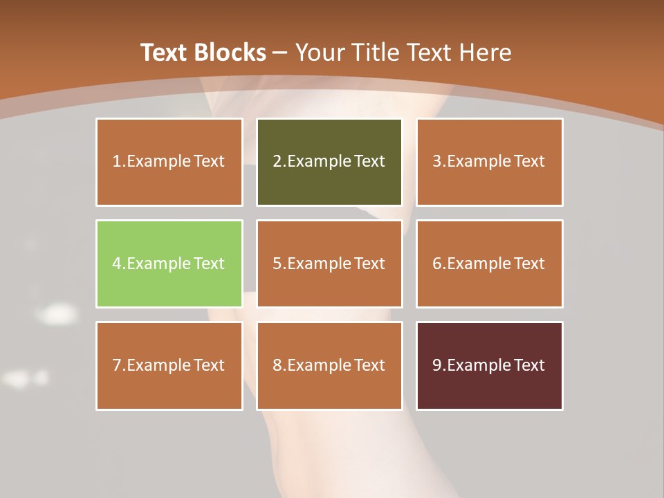 Breast Hair Babe PowerPoint Template