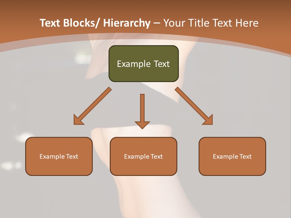 Breast Hair Babe PowerPoint Template