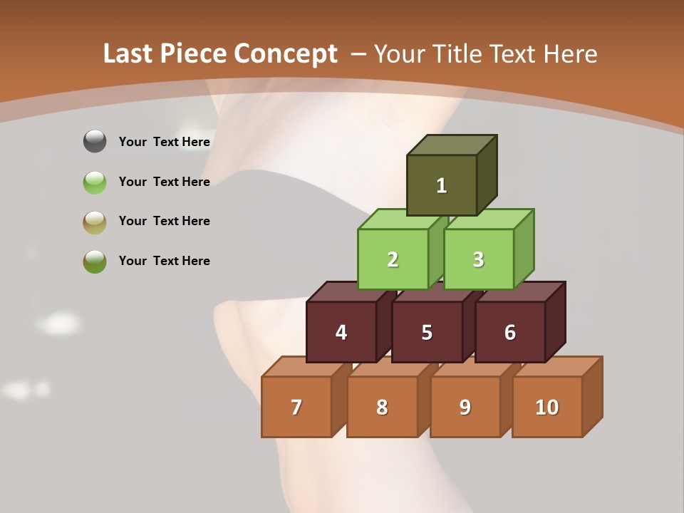 Breast Hair Babe PowerPoint Template