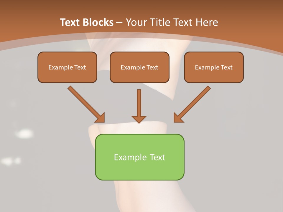 Breast Hair Babe PowerPoint Template