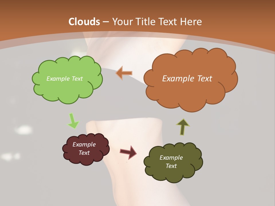 Breast Hair Babe PowerPoint Template