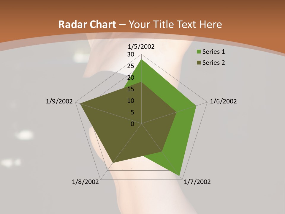 Breast Hair Babe PowerPoint Template