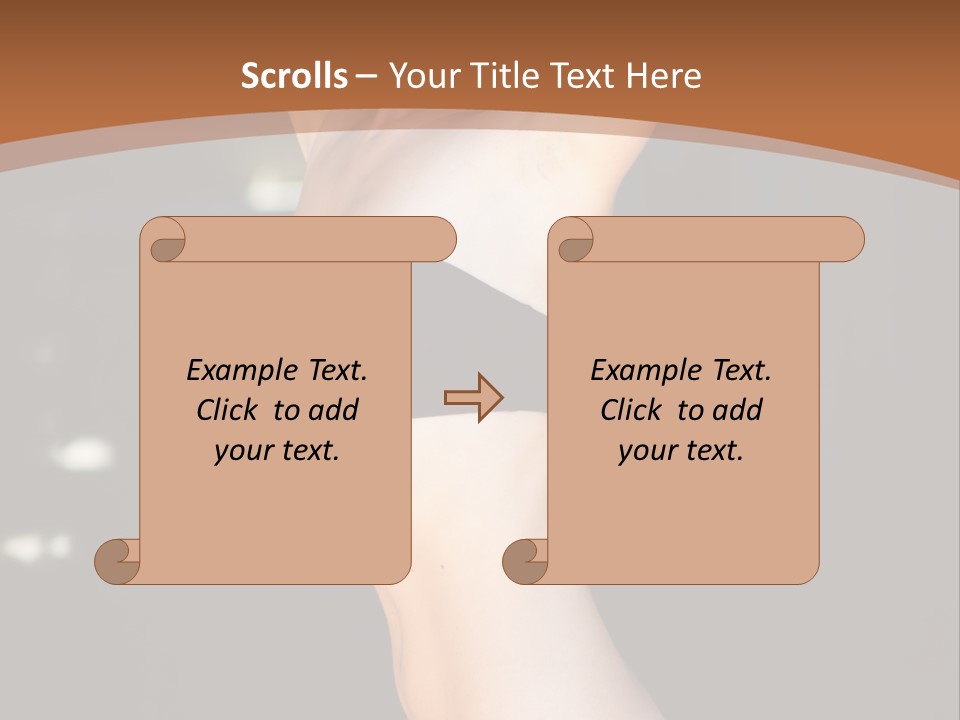 Breast Hair Babe PowerPoint Template