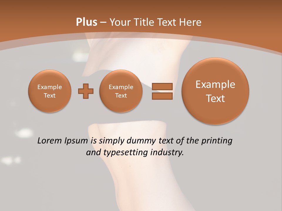 Breast Hair Babe PowerPoint Template