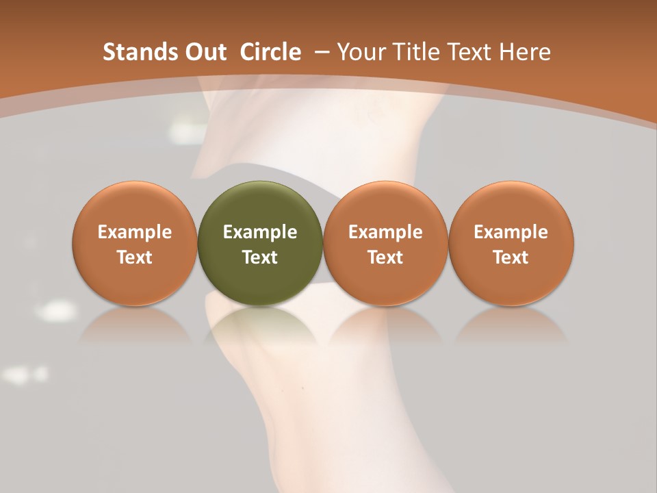 Breast Hair Babe PowerPoint Template