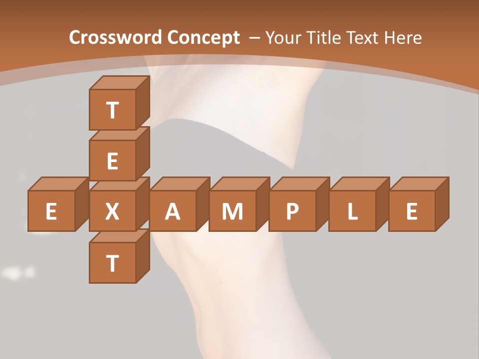 Breast Hair Babe PowerPoint Template