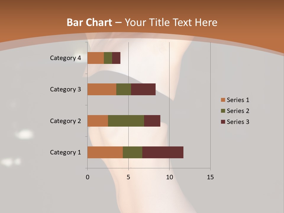 Breast Hair Babe PowerPoint Template