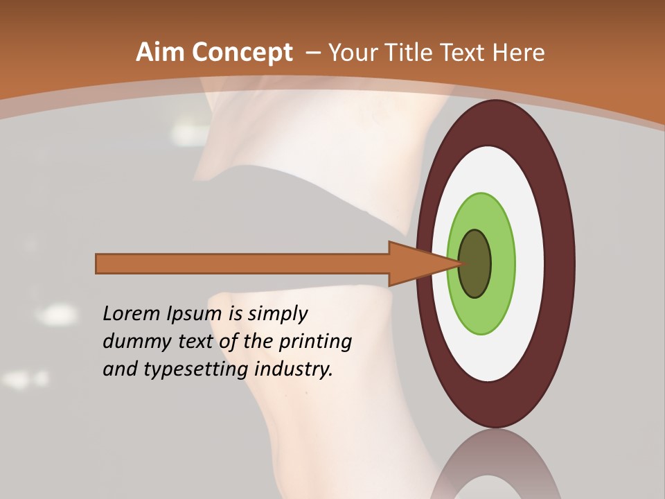 Breast Hair Babe PowerPoint Template