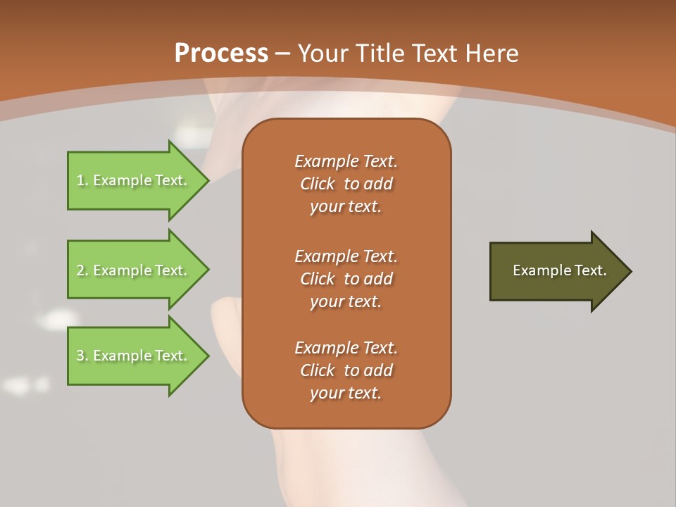 Breast Hair Babe PowerPoint Template