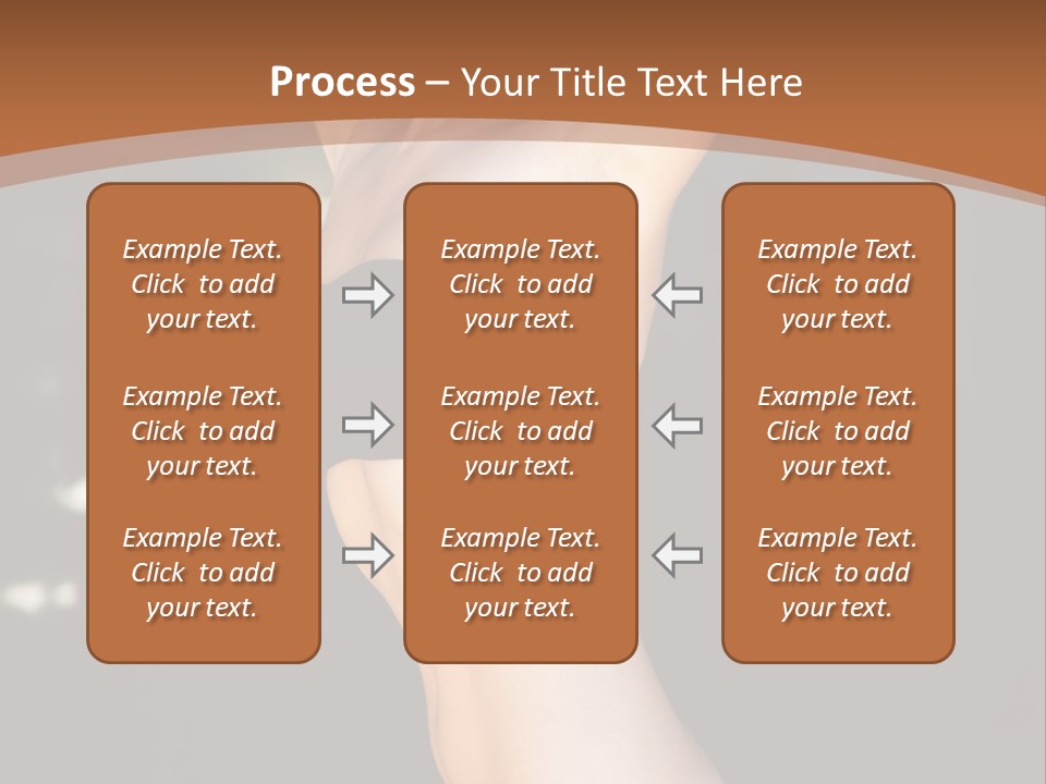 Breast Hair Babe PowerPoint Template