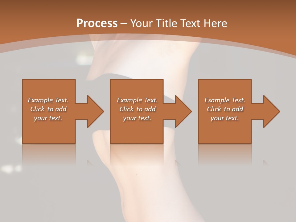 Breast Hair Babe PowerPoint Template