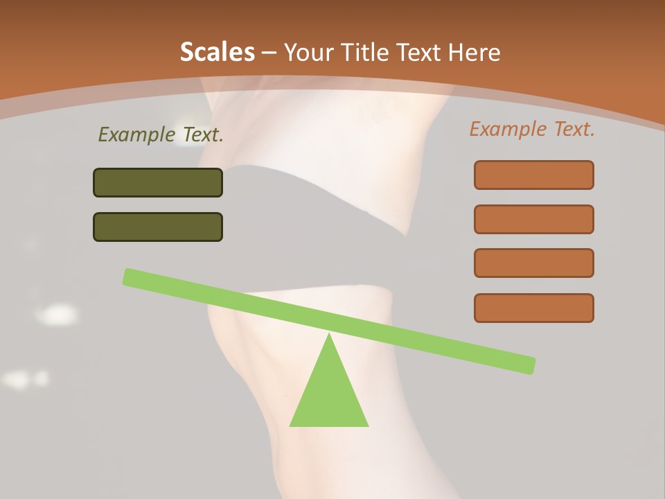 Breast Hair Babe PowerPoint Template