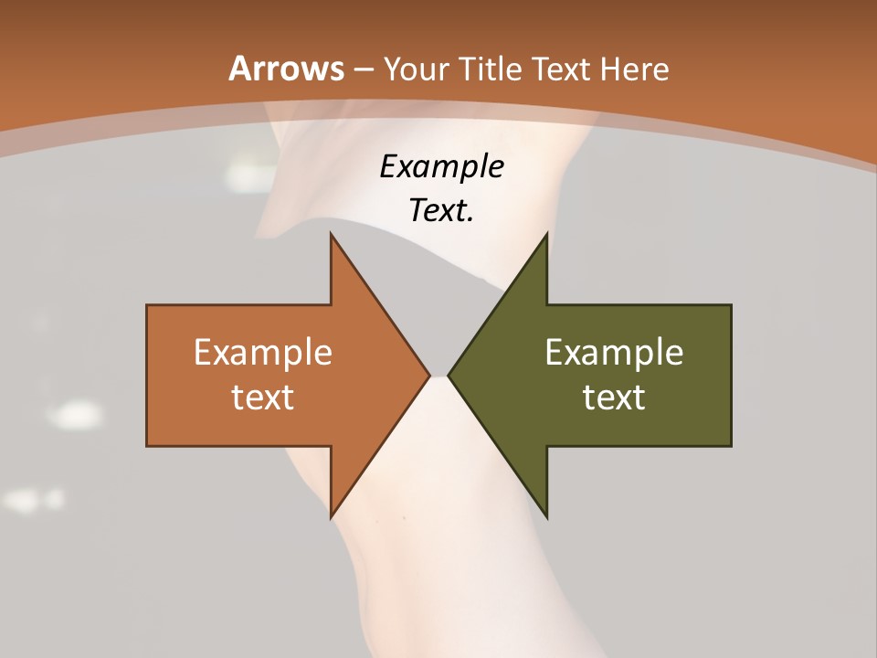 Breast Hair Babe PowerPoint Template