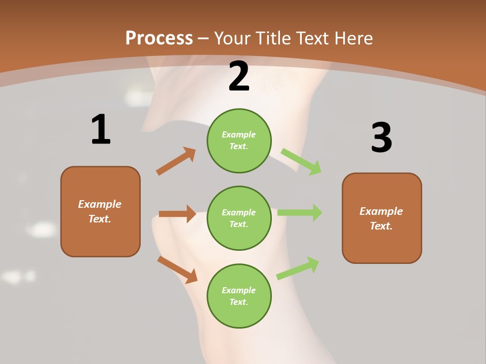 Breast Hair Babe PowerPoint Template