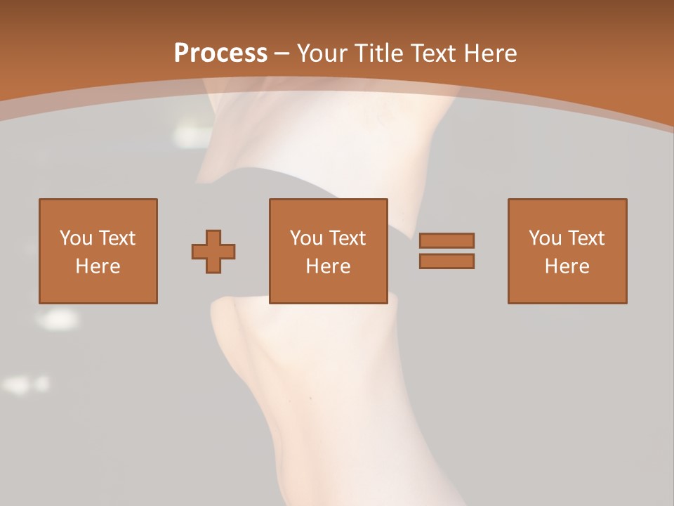 Breast Hair Babe PowerPoint Template