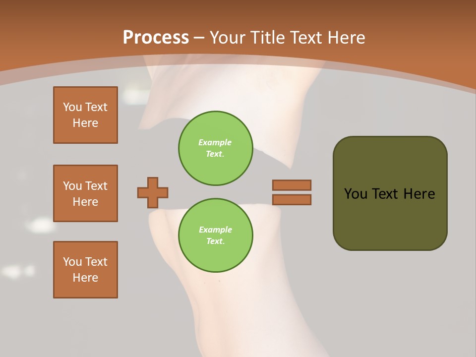 Breast Hair Babe PowerPoint Template
