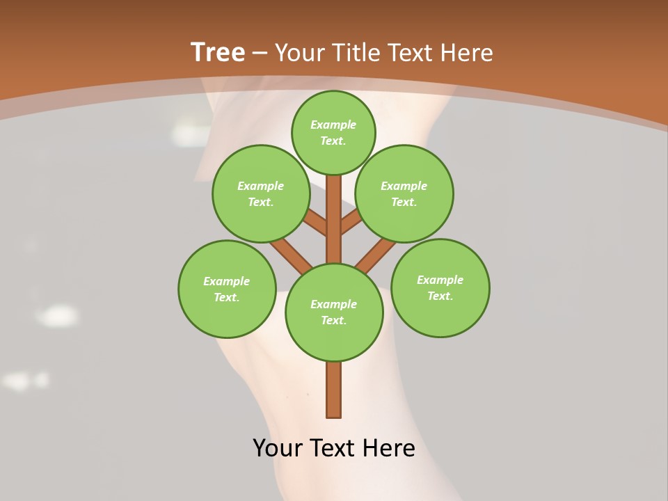 Breast Hair Babe PowerPoint Template