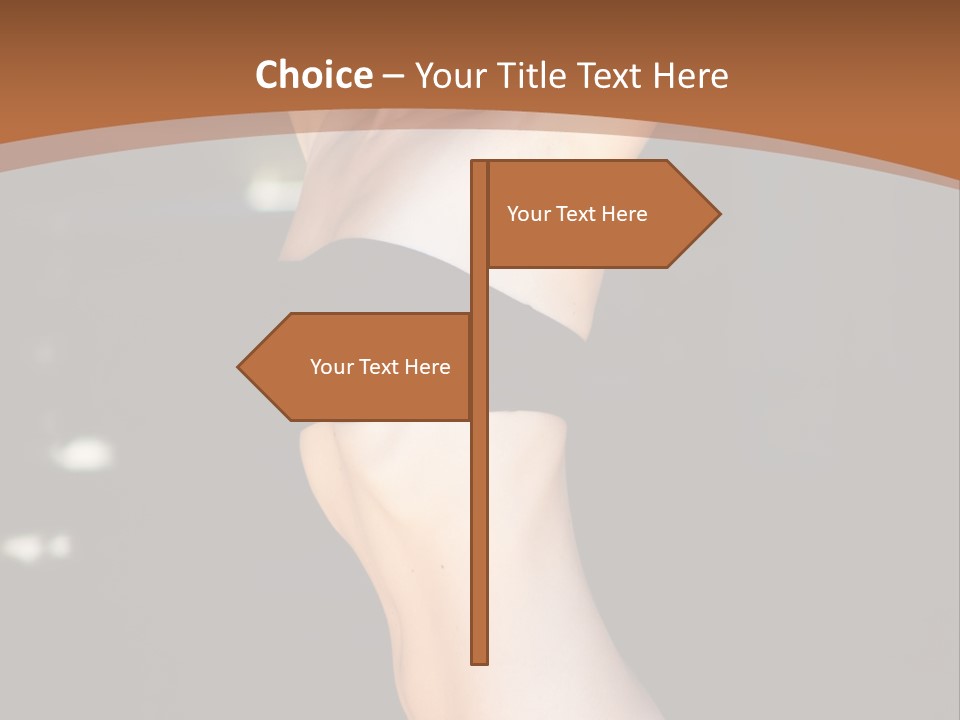 Breast Hair Babe PowerPoint Template