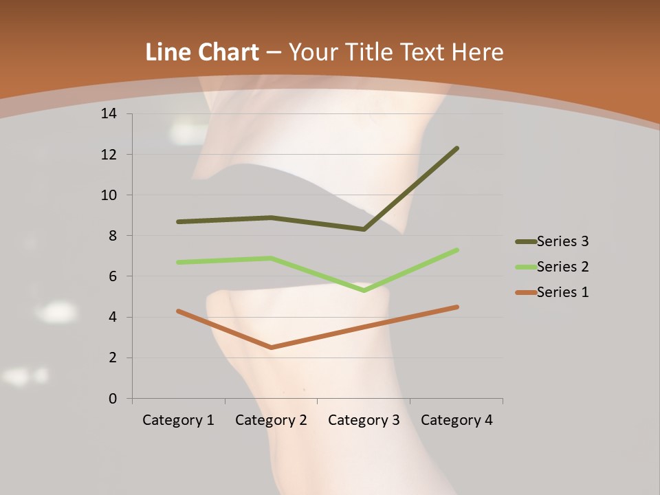 Breast Hair Babe PowerPoint Template