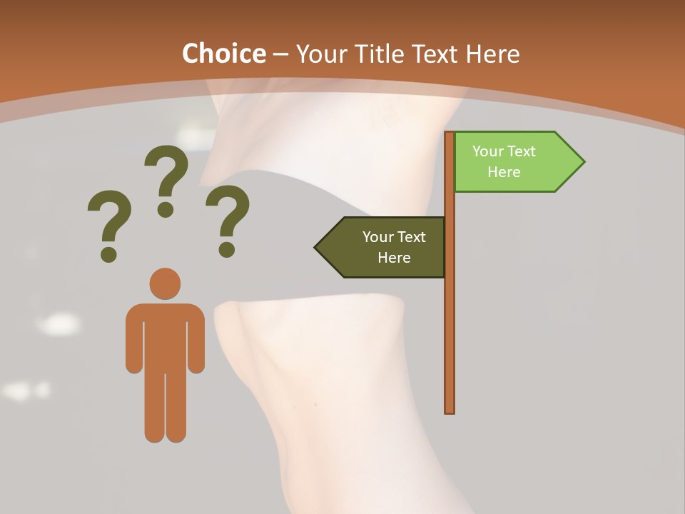 Breast Hair Babe PowerPoint Template