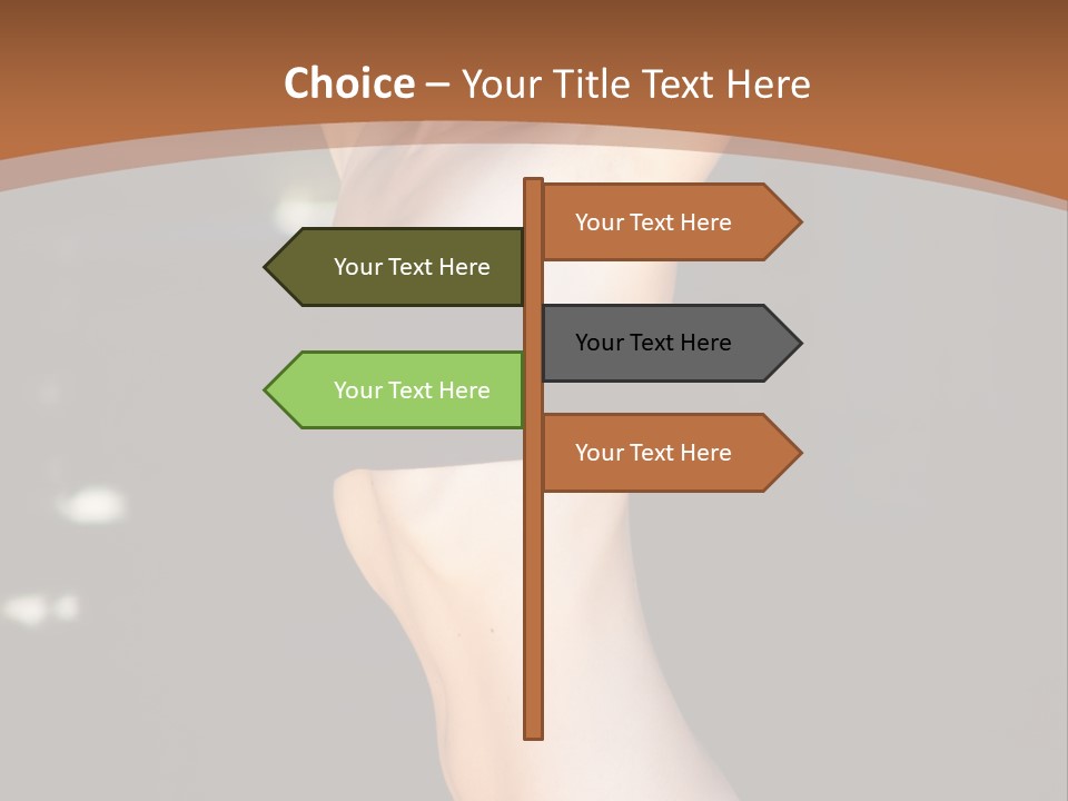 Breast Hair Babe PowerPoint Template