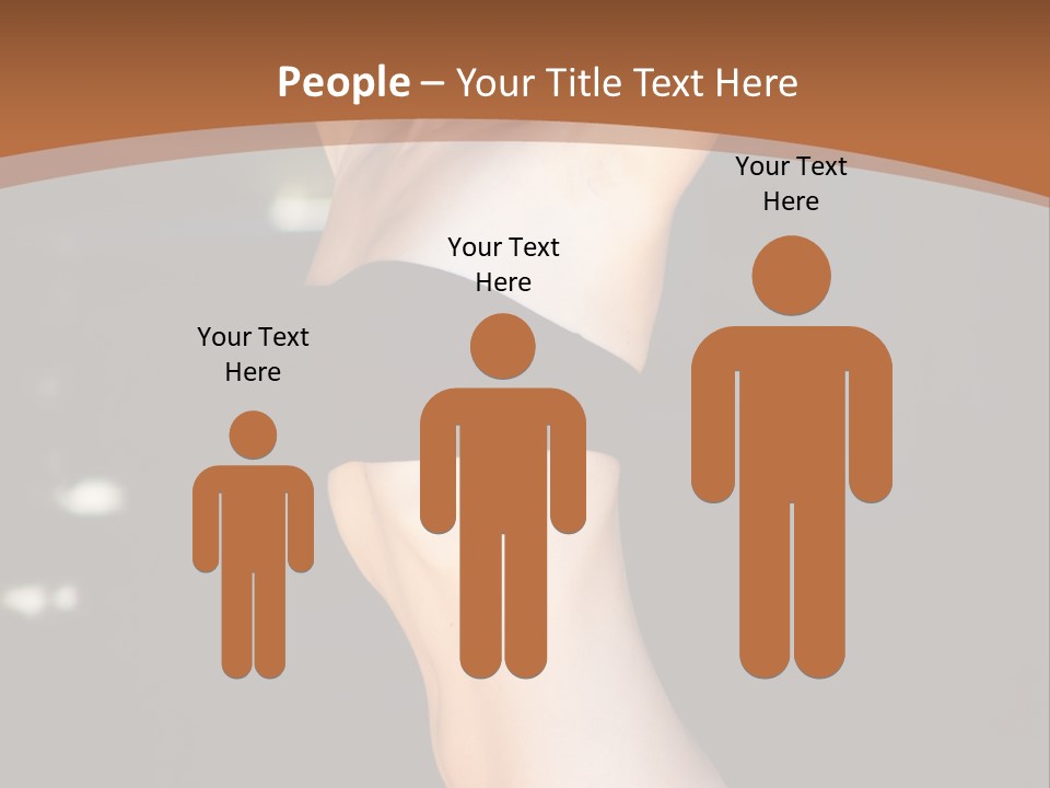 Breast Hair Babe PowerPoint Template