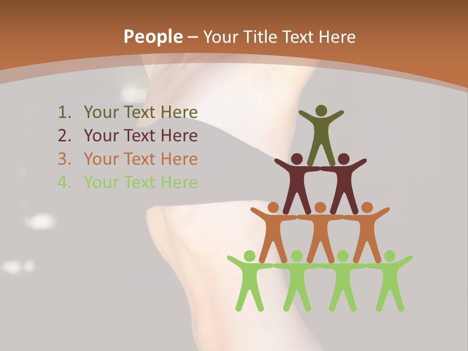 Breast Hair Babe PowerPoint Template