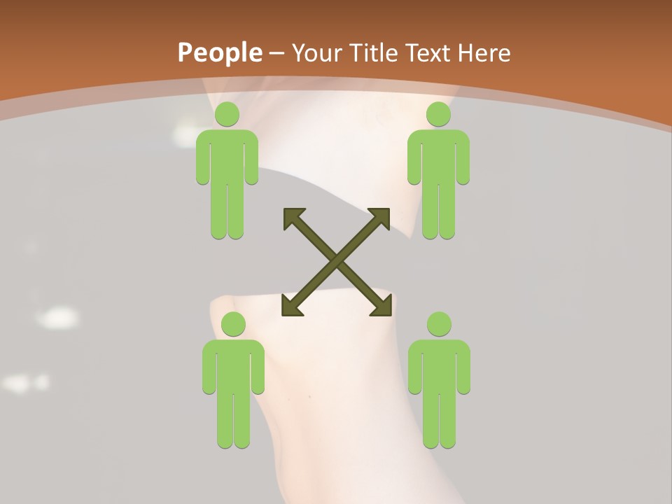 Breast Hair Babe PowerPoint Template