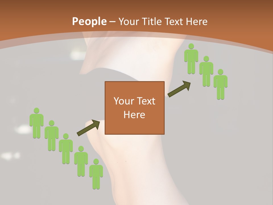 Breast Hair Babe PowerPoint Template