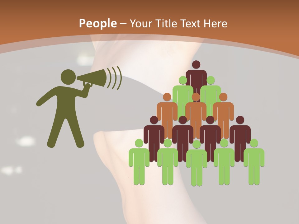 Breast Hair Babe PowerPoint Template