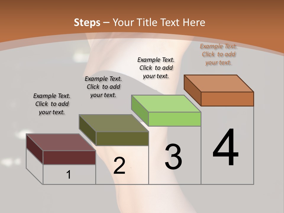 Breast Hair Babe PowerPoint Template