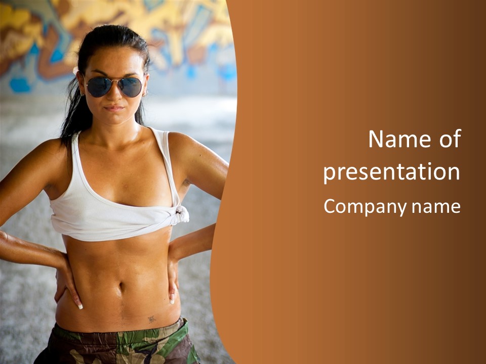 Adult Clothing Bra PowerPoint Template