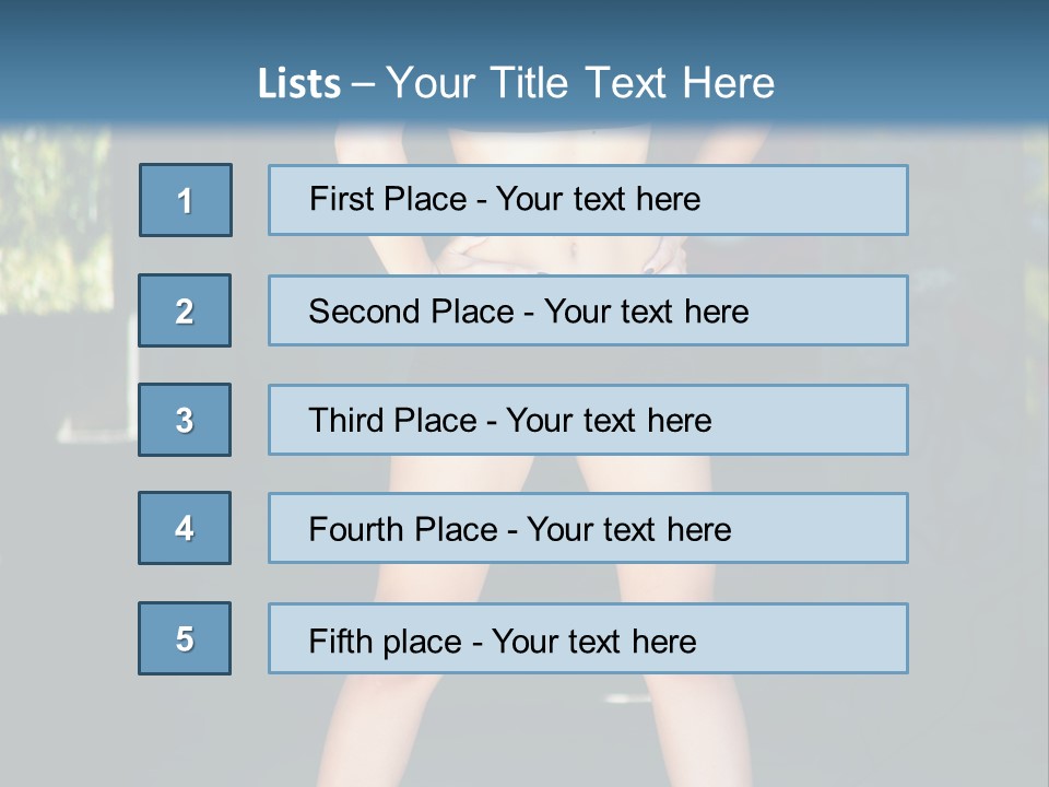 Fresh Women Relaxation PowerPoint Template