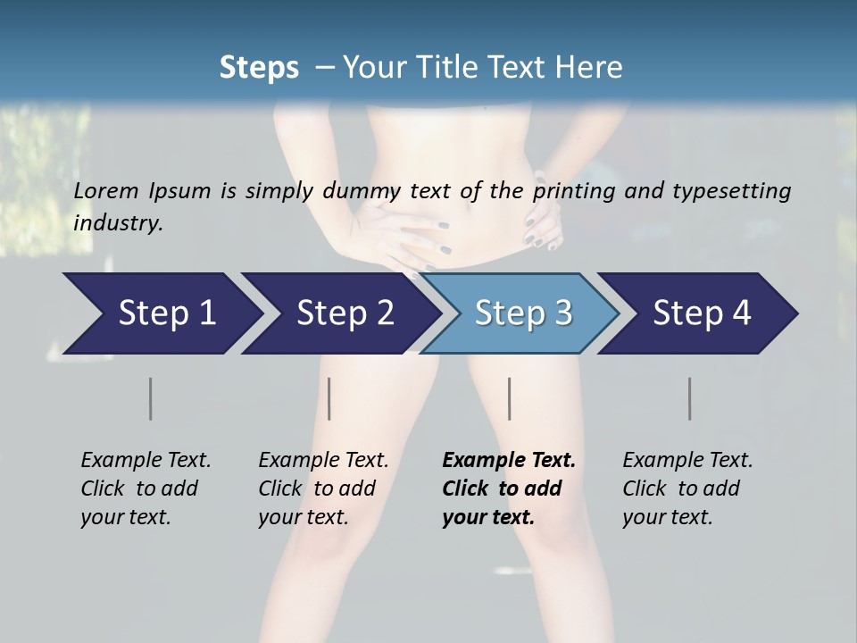 Fresh Women Relaxation PowerPoint Template