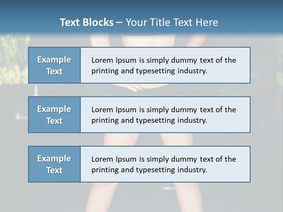 Fresh Women Relaxation PowerPoint Template