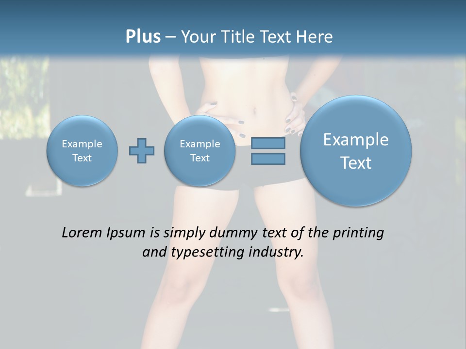 Fresh Women Relaxation PowerPoint Template