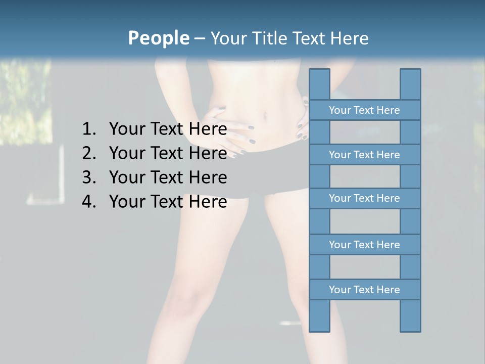 Fresh Women Relaxation PowerPoint Template