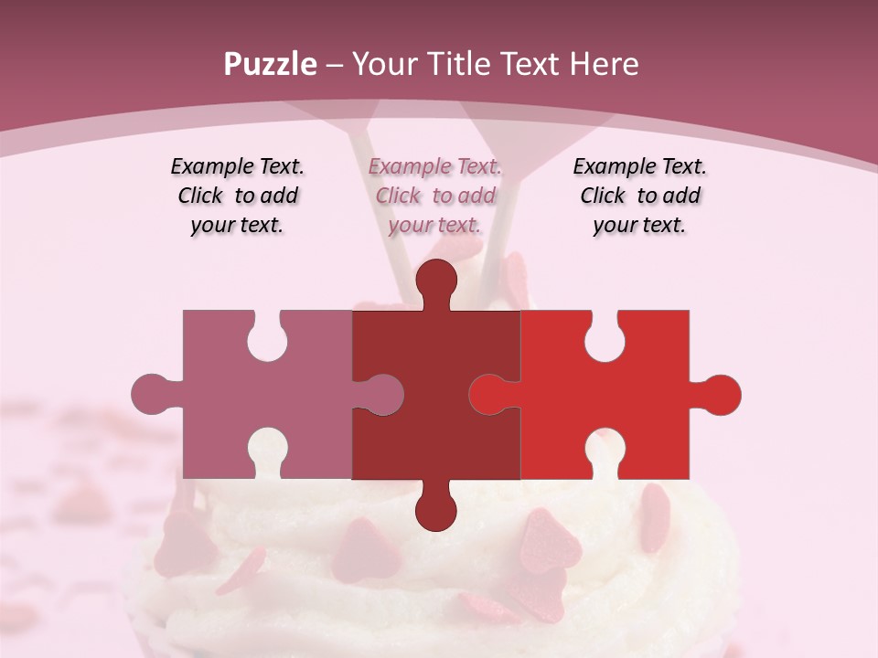 Heart Frosting Color PowerPoint Template