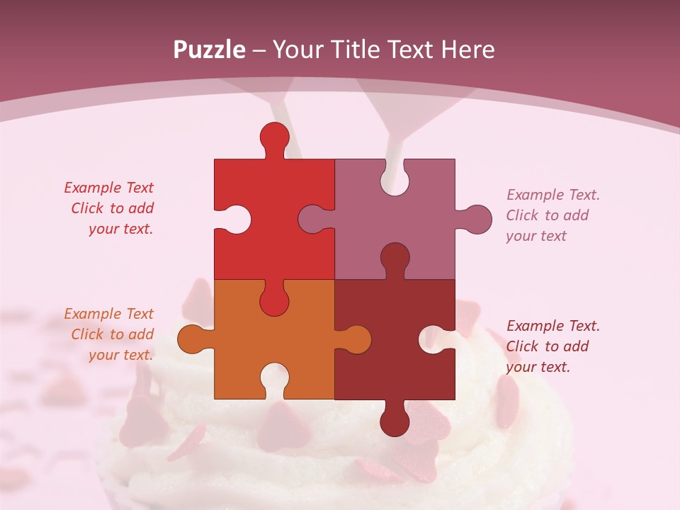 Heart Frosting Color PowerPoint Template