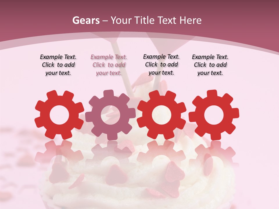 Heart Frosting Color PowerPoint Template
