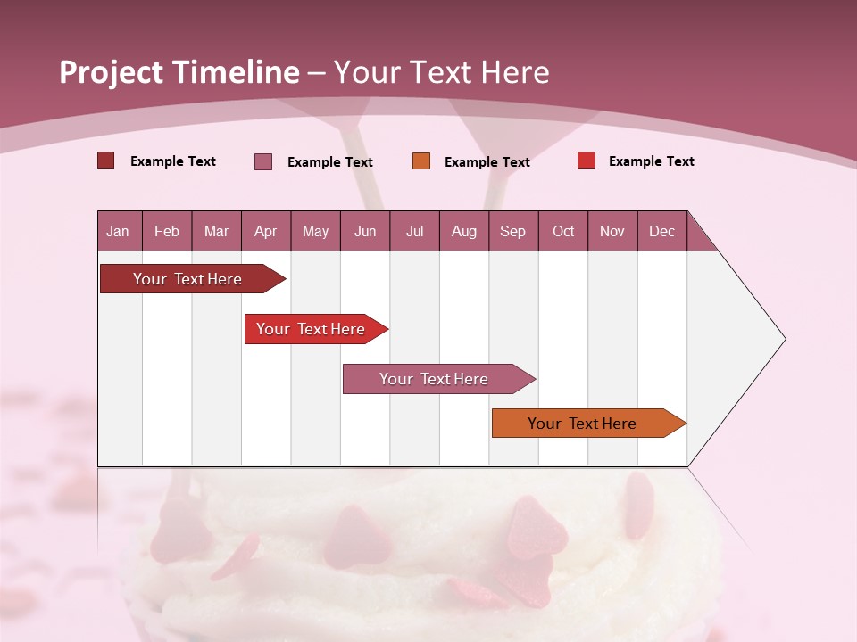 Heart Frosting Color PowerPoint Template