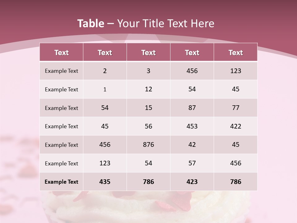 Heart Frosting Color PowerPoint Template