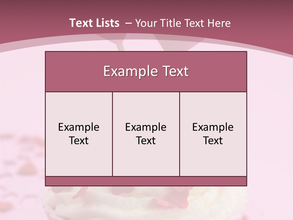 Heart Frosting Color PowerPoint Template