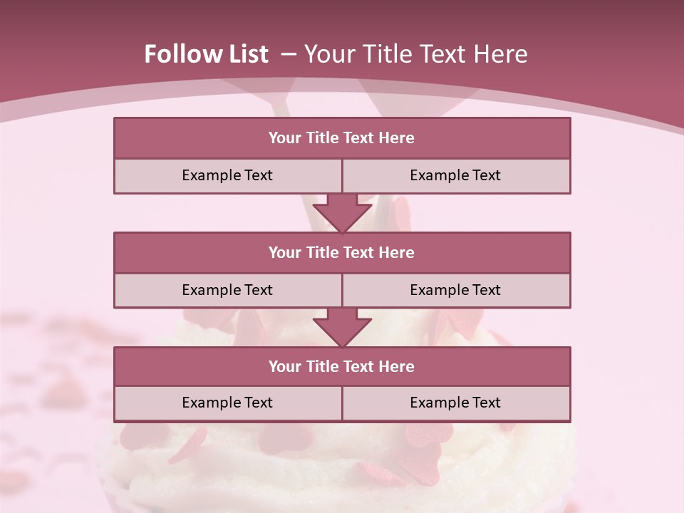 Heart Frosting Color PowerPoint Template