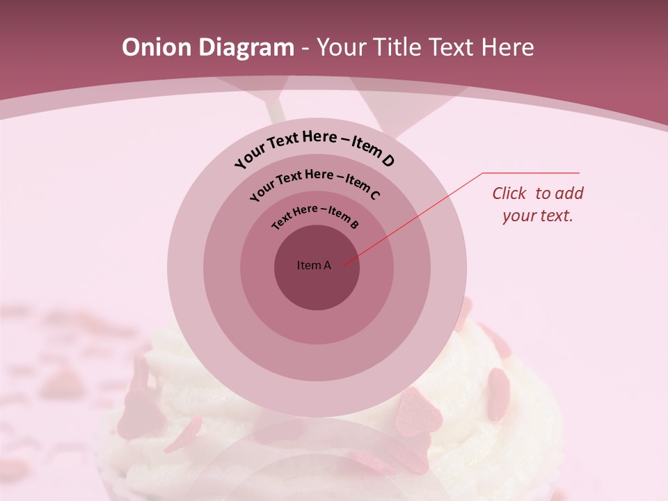 Heart Frosting Color PowerPoint Template