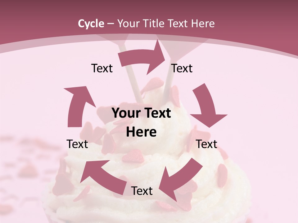 Heart Frosting Color PowerPoint Template