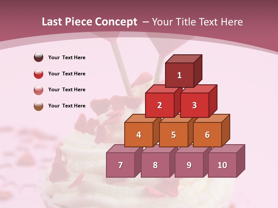 Heart Frosting Color PowerPoint Template